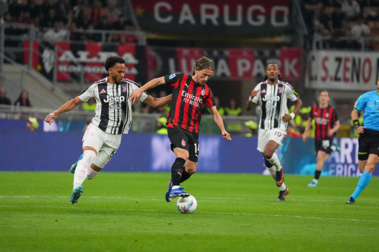 Milan’s Luka Modric during the Serie A soccer match between Milan and Juventus at the Giuseppe Meazza stadium in Milano, north Italy - April 26, 2026 - Sport Soccer. (Photo by Alessio Morgese/LaPresse) (Photo by Alessio Morgese/LaPresse/Sipa USA)
2026.04.26 Mediolan
pilka nozna liga wloska
AC Milan - Juventus Turyn
Foto LaPresse/SIPA USA/PressFocus

!!! POLAND ONLY !!!