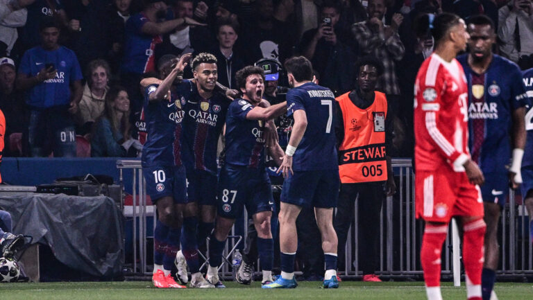 Torjubel zum 2:1 durch Joao Neves 87 Paris Saint-Germain, Paris Saint-Germain vs. FC Bayern Munchen, Champions League, Halbfinale, 28.04.2026 Paris Paris Frankreich *** Goal celebration for 2 1 by Joao Neves 87 Paris Saint Germain , Paris Saint Germain vs FC Bayern Munchen, Champions League, Semifinal, 28 04 2026 Paris Paris France Copyright: xkolbert-press/MarcxNiemeyerx
2026.04.28 Paryz
pilka nozna liga mistrzow
PSG - Bayern Monachium


Foto IMAGO/PressFocus

!!! POLAND ONLY !!!