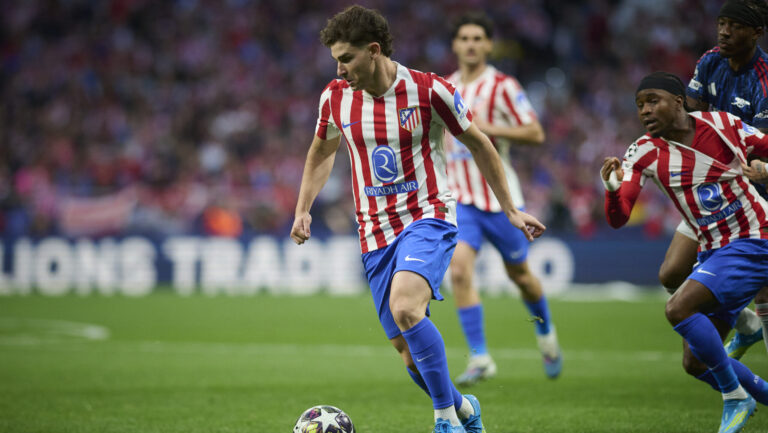 Atletico de Madrid's Julian Alvarez during Champions League 2025/2026, semi-final, 1st leg, April 29 ,2026. (ALTERPHOTOS/Ropero)
2026.04.29 Madryt
pilka nozna liga Mistrzow
Atletico Madryt - Arsenal Londyn
Foto Alter Photos/SIPA USA/PressFocus

!!! POLAND ONLY !!!