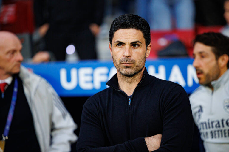 Mikel Arteta seen during UEFA Champions League semifinal game between teams of Atletico de Madrid and Arsenal FC Maciej Rogowski/Ball Raw Images Madrid Riyadh Air Metropolitano Spain Copyright: xMaciejxRogowskix maciejrogowski_atletico_arsenal_2526-2
2026.04.29 Madryt
pilka nozna , liga Mistrzow
Atletico Madryt - Arsenal Londyn
Foto IMAGO/PressFocus

!!! POLAND ONLY !!!