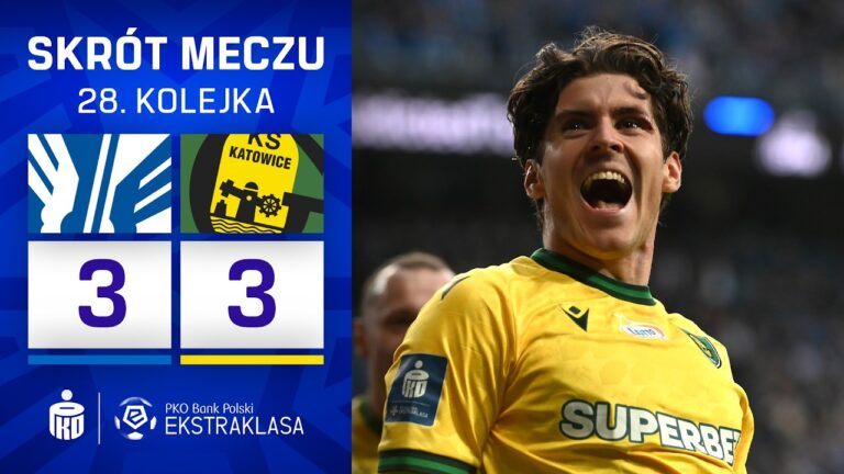 SKRÓT MECZU: Lech Poznań 3:3 GKS Katowice