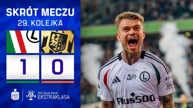 SKRÓT MECZU: Legia Warszawa 1:0 Zagłębie Lubin