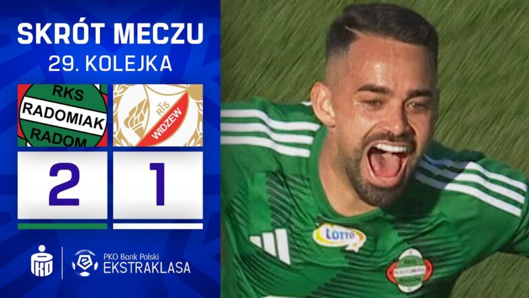SKRÓT MECZU: Radomiak Radom 2:1 Widzew Łódź