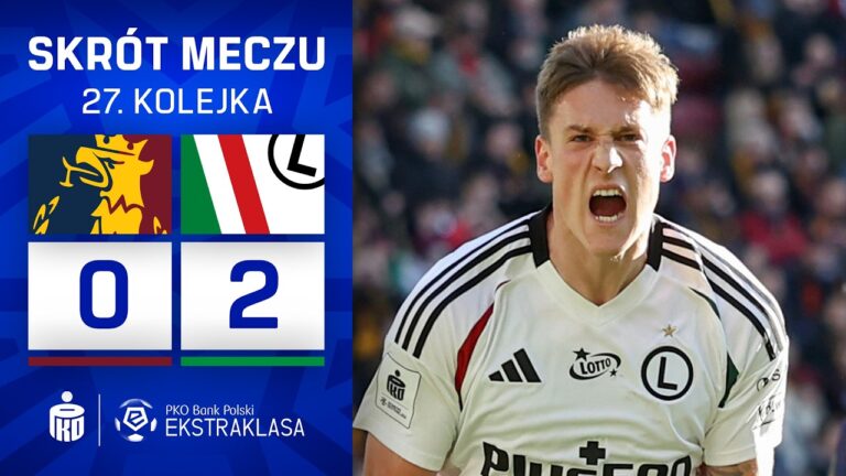SKRÓT MECZU: Pogoń Szczecin 0:2 Legia Warszawa