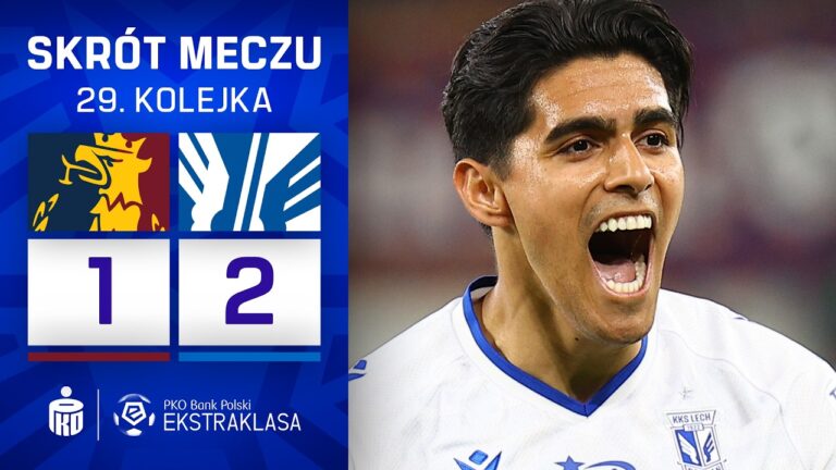 SKRÓT MECZU: Pogoń Szczecin 1:2 Lech Poznań