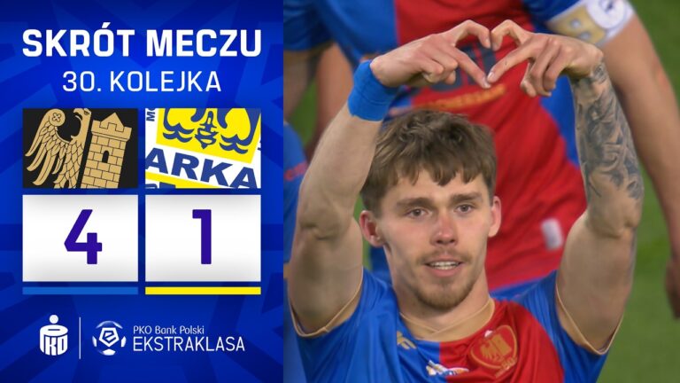 SKRÓT MECZU: Piast Gliwice 4:1 Arka Gdynia