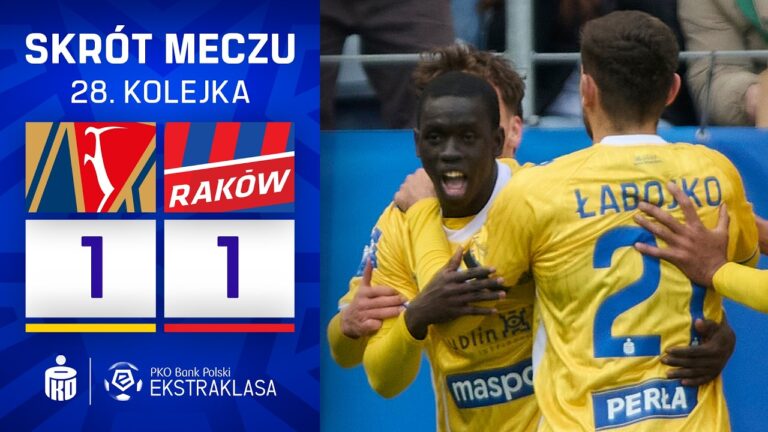 SKRÓT MECZU: Motor Lublin 1:1 Raków Częstochowa