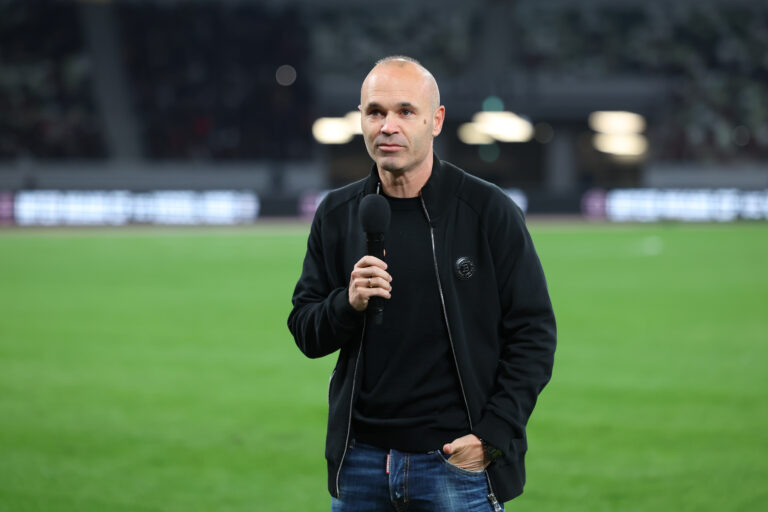 Feb 7, 2024; Tokyo, Japan; Former Vissel Kobe midfielder Andres Iniesta speaks to the crowd before a preseason friendly game against Inter Miami CF at Japan National Stadium. Mandatory Credit: Naoki Nishimura-USA TODAY Sports/Sipa USA
2024.02.07 
Pilka nozna sparing
MLS: Preseason-Inter Miami CF at Vissel Kobe
Foto Naoki Nishimura-USA TODAY Sports/SIPA USA/PressFocus

!!! POLAND ONLY !!!