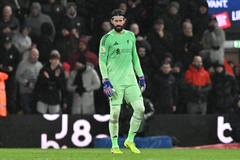 Bournemouth v Liverpool, Premier League Alisson Becker 1 of Liverpool during the Premier League match between Bournemouth and Liverpool at the Vitality Stadium, Bournemouth, UK on 24 January 2026. Bournemouth Vitality Stadium Dorset UK Editorial use only DataCo restrictions apply See www.football-dataco.com , Copyright: xGrahamxHuntx PSI-23639-0270
2026.01.24 Bournemouth
pilka nozna , Liga Angielska
AFC Bournemouth - FC Liverpool
Foto IMAGO/PressFocus

!!! POLAND ONLY !!!