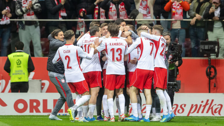 2026.03.26 Warszawa
Pilka nozna Kwalifikacje Mistrzostw Swiata 2026
Polska - Albania
N/z Radosc gol bramka Matty Cash, Robert Lewandowski, Jakub Kaminski, Piotr Zielinski, Kamil Grosicki, Karol Swiderski, Sebastian Szymanski
Foto Marcin Karczewski / PressFocus

2026.03.26 Warszawa
Football - FIFA World Cup 2026 Qualifying round
Poland - Albania
Radosc gol bramka Matty Cash, Robert Lewandowski, Jakub Kaminski, Piotr Zielinski, Kamil Grosicki, Karol Swiderski, Sebastian Szymanski
Credit: Marcin Karczewski / PressFocus