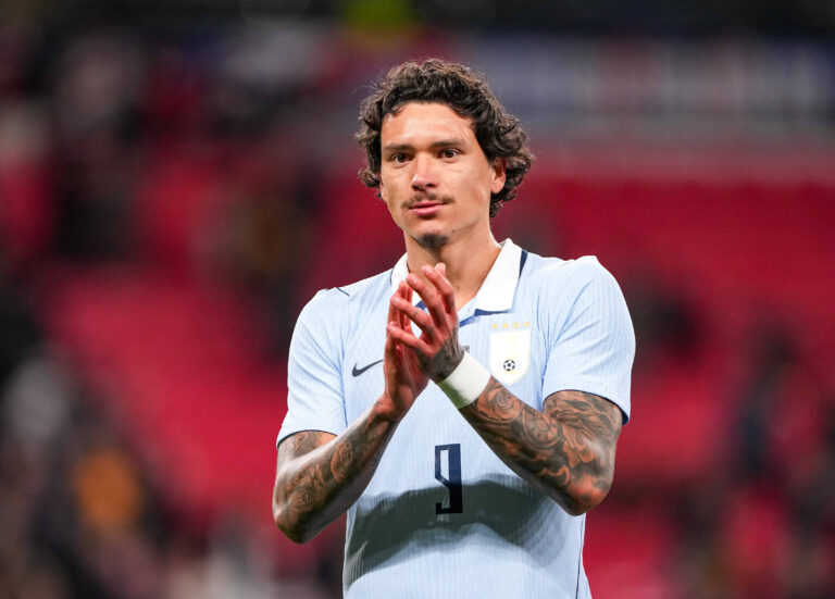 Darwin Nunez of Uruguay during the International Friendly, Landerspiel, Nationalmannschaft match between England and Uruguay at Wembley Stadium, London, England on 27 March 2026. PUBLICATIONxNOTxINxUK Copyright: xAndyxRowlandx PMI-7198-0044
2026.03.27 Londyn
pilka nozna miedzynarodowy mecz towarzyski
Anglia - Urugwaj

Foto IMAGO/PressFocus

!!! POLAND ONLY !!!