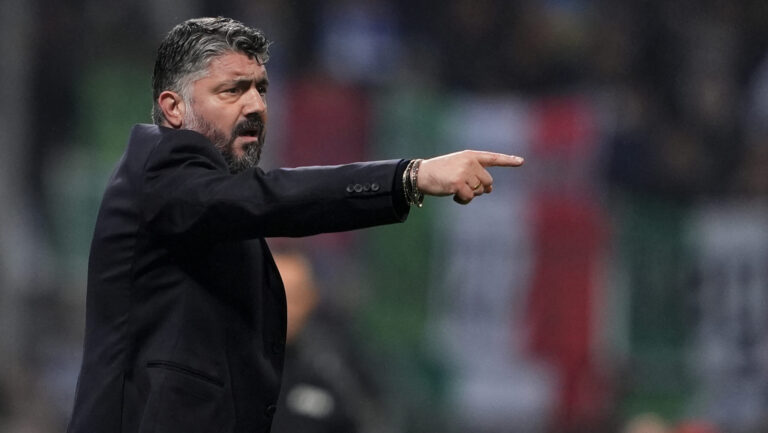 Gennaro Gattuso of Italy during the final soccer match for the qualification for the 2026 World Cup between Bosnia Herzegovina and Italy at the Stadion Bilino Polje in Zenica, Bosnia Erzegovina. - March  31 , 2026. Sport - Soccer . (Photo by Fabio Ferrari/LaPresse)  (Photo by Fabio Ferrari/LaPresse/Sipa USA)
2026.03.31 Zenica
pilka nozna , eliminacje , kwalifikacje do Mistrzostw Swiata 2026 , baraze
Bosnia i Hercegowina - Wlochy
Foto LaPresse/SIPA USA/PressFocus

!!! POLAND ONLY !!!