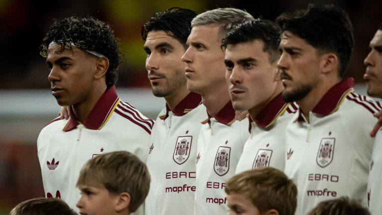 Lamine Yamal of Spain, Carlos Soler of Spain, Dani Olmo of Spain, Ander Barrenetxea of Spain and Pablo Fornals of Spain were seen during a friendly match between Spain and Egypt at RCDE Stadium in Barcelona, , Spain, on March 31 2026. Photo by Felipe Mondino *** Lamine Yamal of Spain, Carlos Soler of Spain, Dani Olmo of Spain, Ander Barrenetxea of Spain and Pablo Fornals of Spain were seen during a friendly match between Spain and Egypt at RCDE Stadium in Barcelona, , Spain, on March 31 2026 Photo by Felipe Mondino Copyright: xFELIPExMONDINOx
2026.03.31 Barcelona
pilka nozna miedzynarodowy mecz towarzyski
Hiszpania - Egipt
Foto IMAGO/PressFocus

!!! POLAND ONLY !!!