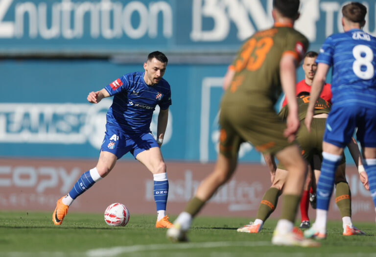 Arber Hoxha of GNK Dinamo in action during the SuperSport HNL 2025./2026. round 28 match between GNK Dinamo Zagreb and NK Osijek at Maksimir Stadium in Zagreb, Croatia on April 04, 2026. Photo: Igor Soban/PIXSELL/Sipa USA
2026.04.04 Zagrzeb
pilka nozna liga chorwacka
GNK Dinamo Zagrzeb - NK Osijek
Foto Pixsell/SIPA USA/PressFocus

!!! POLAND ONLY !!!