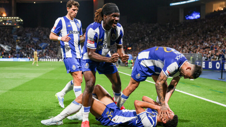 Gabri Veiga (FC Porto) celebrates a goal during the match between FC Porto and Famalicao at Dragao Stadium. Final Score: FC Porto 2 : 2 Famalicao. (Photo by Rita Franca / SOPA Images/Sipa USA)
2026.04.04 Porto
pilka nozna liga portugalska
FC Porto - FC Famalicao
Foto SOPA Images/SIPA USA/PressFocus

!!! POLAND ONLY !!!