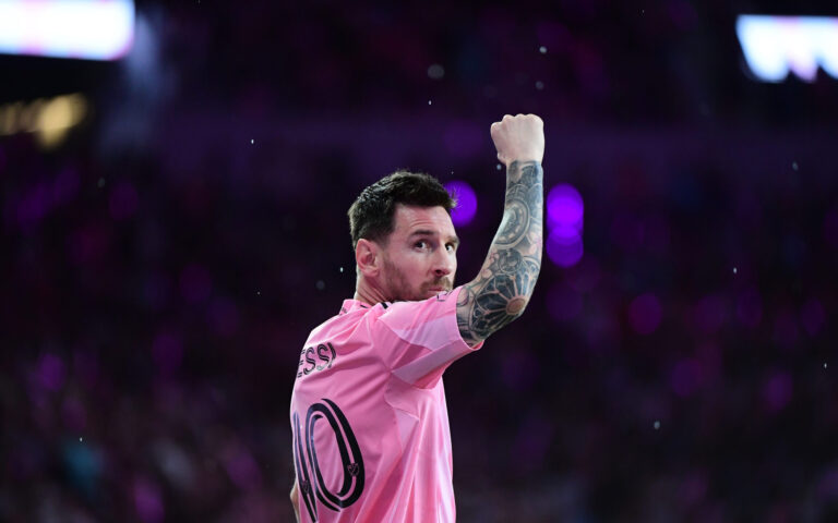 Forward Lionel Messi #10 of the Inter Miami CF pumps his fist after his goal during the match between Inter Miami and Austin at Nu Stadium in Miami, Florida on April 4, 2026. (Photo by JC Ruiz/Sipa USA)
2026.04.04 Miami
pilka nozna liga amerykanska
Inter Miami CF - Austin FC
Foto JC Ruiz/Sipa USA/SIPA USA/PressFocus

!!! POLAND ONLY !!!