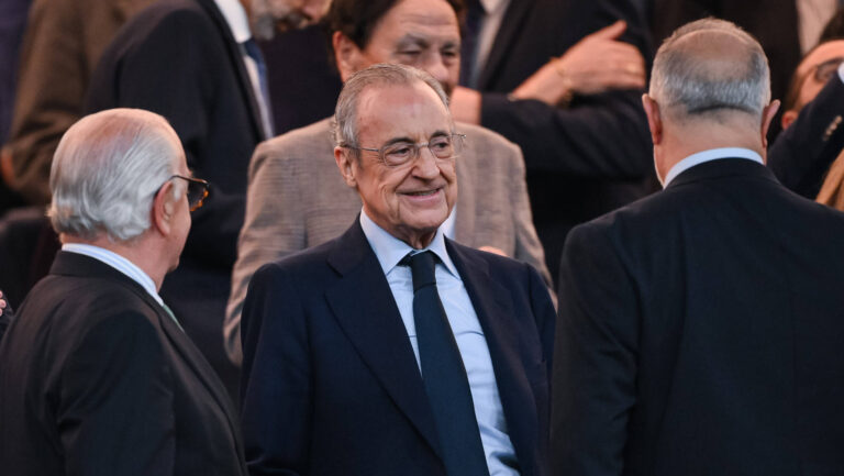 FUSSBALL CHAMPIONS LEAGUE SAISON 2025/2026 Viertelfinal Hinspiel 07.04.2026 Real Madrid - FC Bayern Muenchen Florentino Perez Praesident Real Madrid auf der VIP Tribuene *** FOOTBALL CHAMPIONS LEAGUE SEASON 2025 2026 Quarter-final first leg 07 04 2026 Real Madrid FC Bayern Munich Florentino Perez President Real Madrid on the VIP stand
2026.04.07 Madryt
pilka nozna , Liga Mistrzow
Real Madryt - Bayern Monachium
Foto IMAGO/PressFocus

!!! POLAND ONLY !!!