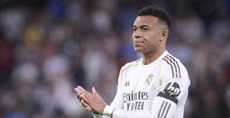Real Madrid CF’s Kylian Mbappe during La Liga match. April 21, 2026 (ALTERPHOTOS/Ropero)
2026.04.21 Madryt
pilka nozna liga hiszpanska
Real Madryt - Deportivo Alaves
Foto Alter Photos/SIPA USA/PressFocus

!!! POLAND ONLY !!!