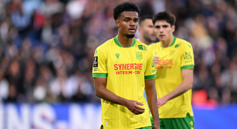 22 Mathieu ACAPANDIE (fcn) during the Ligue 1 McDonald's match between Paris Saint-Germain and Nantes at Parc des Princes on April 22, 2026 in Paris, France. (Photo by Anthony Bibard/FEP/Icon Sport/Sipa USA)
2026.04.22 Paryz
pilka nozna liga francuska
PSG - FC Nantes

Foto Icon Sport/SIPA USA/PressFocus

!!! POLAND ONLY !!!