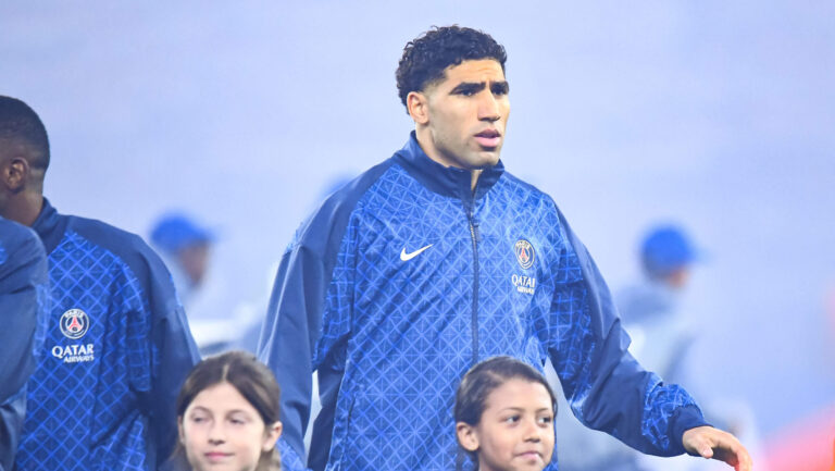 Achraf Hakimi (Paris SG) - Photo : Baptiste Autissier/Baptiste Autissier / Psnewz/ SIPA /00325722_0290/Credit:PSNEWZ/SIPA/2604290054
2026.04.28 Paryz
pilka nozna Liga Mistrzow
Paris Saint-Germain - Bayern Monachium
PSG
Foto PSNEWZ/SIPA/PressFocus

!!! POLAND ONLY !!!