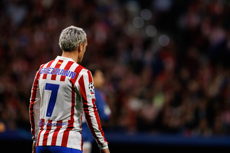 Antoine Griezmann seen during UEFA Champions League semifinal game between teams of Atletico de Madrid and Arsenal FC Maciej Rogowski/Ball Raw Images Madrid Riyadh Air Metropolitano Spain Copyright: xMaciejxRogowskix maciejrogowski_atletico_arsenal_full_2526-175
2026.04.29 Madryt
pilka nozna , Liga Mistrzow
Atletico Madryt - Arsenal Londyn
Foto IMAGO/PressFocus

!!! POLAND ONLY !!!