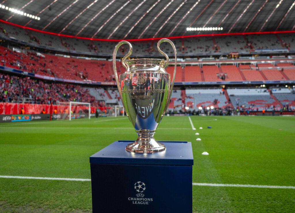 Fußball, Herren, Saison 2025/2026, Champions League Halbfinale, Rückspiel, FC Bayern München - Paris St. Germain, die Trophäe, 06.05. 2026, *** Soccer, men, 2025 2026 season, Champions League semi-final, second leg, FC Bayern Munich Paris St Germain, the trophy, 06 05 2026, Copyright: xMatthiasxKochx
2026.05.06 Monachium
pilka nozna , Liga Mistrzow
Bayern Monachium - Paris Saint-Germain
FCB PSG
Foto IMAGO/PressFocus

!!! POLAND ONLY !!!