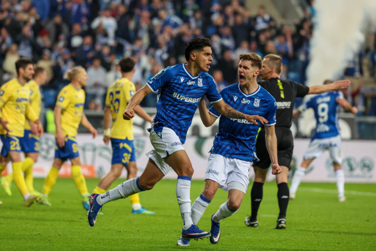 2026.05.08 Poznan
Pilka nozna Ekstraklasa sezon 2025/2026
Lech Poznan - Arka Gdynia
N/z Luis Palma gol radosc bramka Leo Bengtsson
Foto Pawel Jaskolka / PressFocus

2026.05.08 Poznan
Football Polish Ekstraklasa season 2025/2026
Lech Poznan - Arka Gdynia
Credit: Pawel Jaskolka / PressFocus