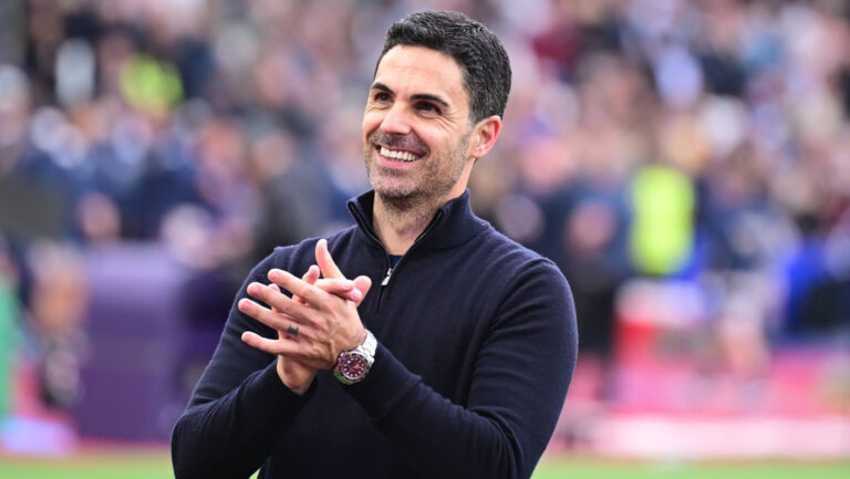 West Ham United v Arsenal, Premier League A smiling Arsenal manager Mikel Arteta during the Premier League match between West Ham United and Arsenal at the London Stadium, London, UK on 10 May 2026. London London Stadium UK Editorial use only DataCo restrictions apply See www.football-dataco.com , Copyright: xDennisxGoodwinx PSI-24232-0074
2026.05.10 Londyn
pilka nozna liga angielska
West Ham United - Arsenal Londyn
Foto IMAGO/PressFocus

!!! POLAND ONLY !!!
