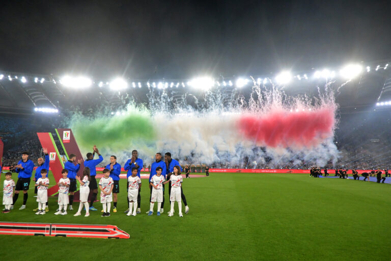 Olimpico Stadium, Rome, Italy - Players of Lazio and Inter walk out of the tunnel during Coppa Italia Final Football Match, Lazio vs Inter, 13 May 2026 
(Photo by Roberto Ramaccia/Sipa USA) 
2026.05.13 Rzym
pilka nozna Puchar Wloch , final
SS Lazio Rzym - Inter Mediolan
Foto Roberto Ramaccia/SIPA USA/PressFocus

!!! POLAND ONLY !!!