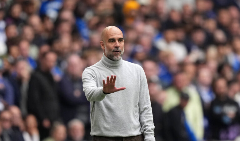 Chelsea v Manchester City FA Cup Final, Football, Wembley Stadium, London, UK - 16 May 2026 Pep Guardiola manager of Manchester City directs his team. London Wembley Stadium London UK, UK NEWSPAPERS OUT Copyright: xSeanxRyanx
2026.05.16 Londyn
pilka nozna puchar anglii
Chelsea Londyn - Manchester City

Foto IMAGO/PressFocus

!!! POLAND ONLY !!!
