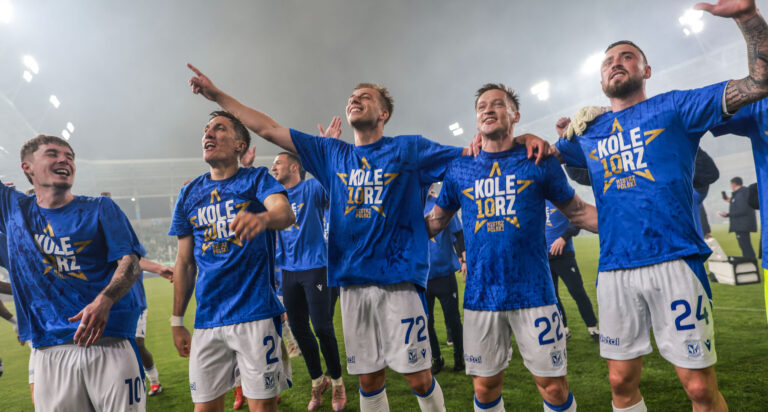 2026.05.16 Radom
pilka nozna PKO Ekstraklasa sezon 2025/2026
Radomiak Radom - Lech Poznan
feta radosc mistrzostwo szatnia
N/z Joel Pereira Mateusz Skrzypczak Radoslaw Murawski Filip Jagiello
Foto Przemyslaw Szyszka / PressFocus

2026.05.16 Radom
Football - Polish PKO Ekstraklasa season 2025/2026
Radomiak Radom - Lech Poznan
Joel Pereira Mateusz Skrzypczak Radoslaw Murawski Filip Jagiello
Credit: Przemyslaw Szyszka / PressFocus