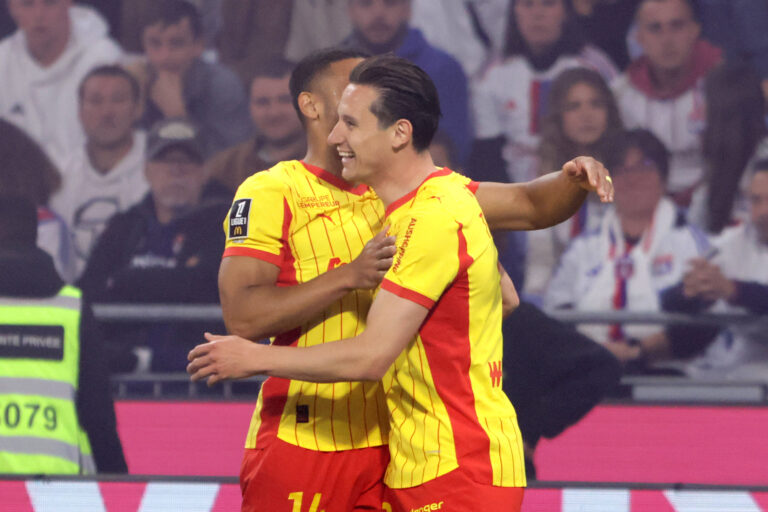 FLORIAN THAUVIN, Lens, Ligue 1, 2025-26, Olympique Lyonnais vs Lens 0-4, 17-05-2026, Esultanza, Celebration, Jubel, Close up LIGUE 1 2025-26 OLYMPIQUE LYONNAIS-LENS 0-4
2026.05.17 Lyon
pilka nozna , Liga francuska
Olympique Lyon - RC Lens
Foto IMAGO/PressFocus

!!! POLAND ONLY !!!
