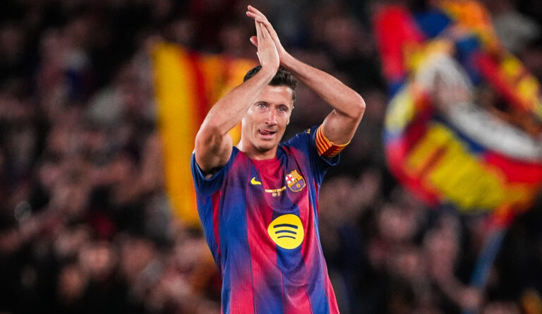 IPA84809471 - Robert LEWANDOWSKI of Barcelona during the Spanish championship LaLiga football match between FC Barcelona and Real Betis Balompie on 17 May 2026 at Camp Nou stadium in Barcelona, Spain (Photo by /Sipa USA)
2026.05.17 Barcelona
pilka nozna liga hiszpanska
FC Barcelona - Real Betis Sewilla: ostatni mecz Roberta Lewandowskiego w barwach FC Barcelony
Foto IPA/SIPA USA/PressFocus

!!! POLAND ONLY !!!