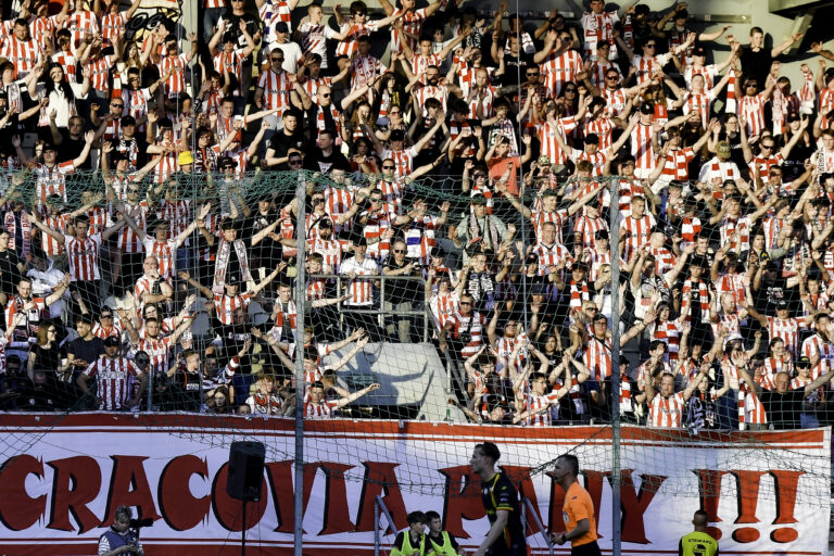 2026.05.23 Krakow
Pilka nozna PKO Ekstraklasa sezon 2025/2026
Cracovia - Korona Kielce
N/z Cracovia kibice
Foto Mateusz Sobczak / PressFocus

2026.05.23 Krakow
Football Polish League PKO Ekstraklasa season 2025/2026
Cracovia - Korona Kielce
Cracovia kibice
Credit: Mateusz Sobczak / PressFocus