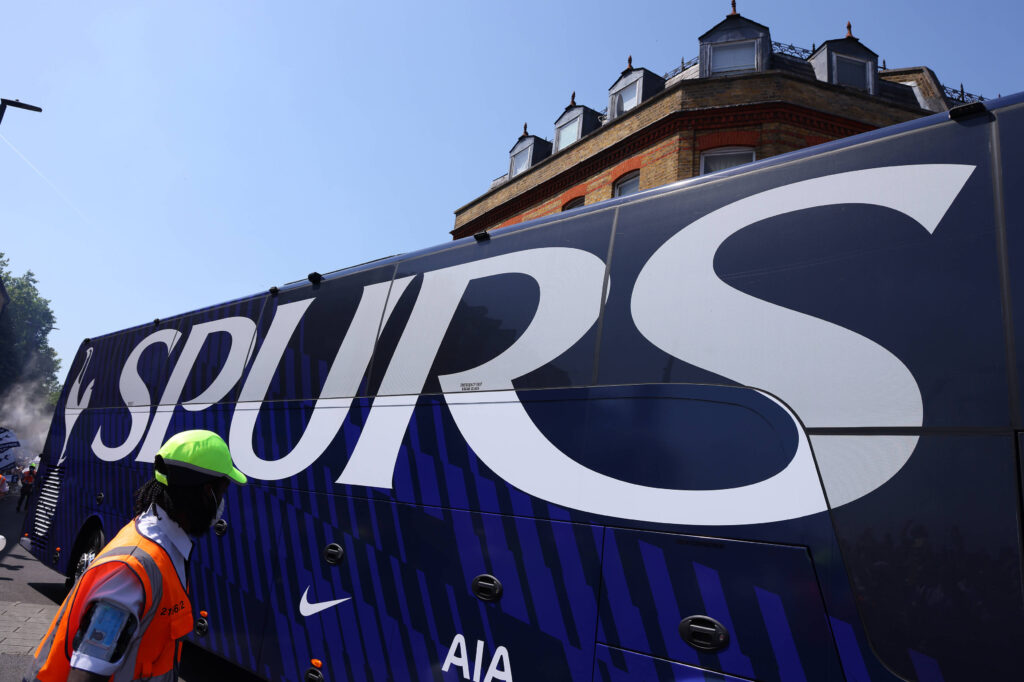 24th May 2026 Tottenham Hotspur Stadium, London, England Premier League Football, Tottenham Hotspur versus Everton Tottenham Hotspur bus arriving at Tottenham Hotspur Stadium JPxFletcher
2026.05.24 Londyn
pilka nozna liga angielska
Tottenham Hotspur - Everton

Foto IMAGO/PressFocus

!!! POLAND ONLY !!!