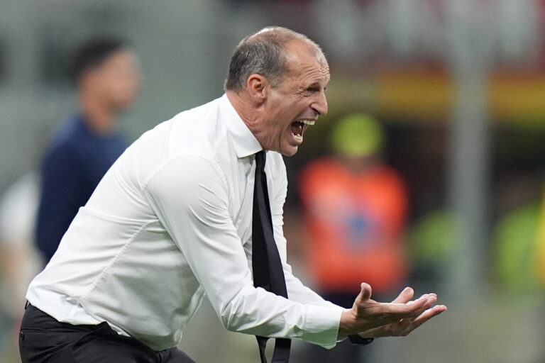 AC Milan’s head coach Massimiliano Allegri  during the Serie A soccer match between Milan and Cagliari at the San Siro  Stadium in Milan , north Italy - Saturday , May 24  , 2026. Sport - Soccer . (Photo by Spada/LaPresse) (Photo by Spada/LaPresse/Sipa USA)
2026.05.24 Mediolan
pilka nozna liga wloska
AC Milan - Cagliari Calcio
Foto LaPresse/SIPA USA/PressFocus

!!! POLAND ONLY !!!