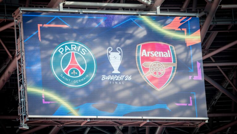 2026.05.29 Budapeszt
Trening PSG przed finalem Ligi Mistrzow
UEFA Final Ligi Mistrzow trening
N/z PSG Arsenal telebim led
Foto Mateusz Porzucek PressFocus

2026.05.29 Budapeszt
Trening PSG przed finalem Ligi Mistrzow
UEFA Champions League Final training session, Budapest, Puskas Arena
Paris Saint Germain
PSG Arsenal telebim led
Credit: Mateusz Porzucek PressFocus