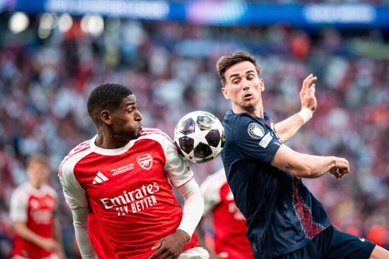 2026.05.30 Budapeszt
Paris Saint Germain - Arsenal
UEFA Final Ligi Mistrzow PSG Arsenał
N/z Cristian Mosquera Fabian Ruiz
Foto Mateusz Porzucek PressFocus

2026.05.30 Budapeszt
Paris Saint Germain - Arsenal
UEFA Champions League Final, Budapest, Puskas Arena
Cristian Mosquera Fabian Ruiz
Credit: Mateusz Porzucek PressFocus