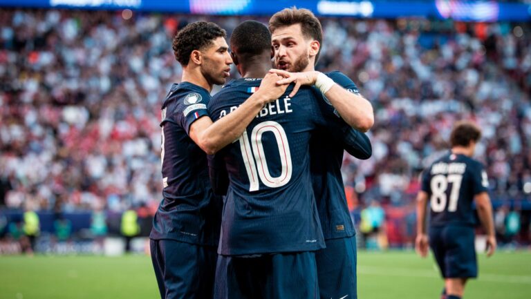 2026.05.30 Budapeszt
Paris Saint Germain - Arsenal
UEFA Final Ligi Mistrzow PSG Arsenał
N/z Ousmane Dembele gol goal radosc bramka rzut karny penalty
Foto Mateusz Porzucek PressFocus

2026.05.30 Budapeszt
Paris Saint Germain - Arsenal
UEFA Champions League Final, Budapest, Puskas Arena
Ousmane Dembele gol goal radosc bramka rzut karny penalty
Credit: Mateusz Porzucek PressFocus