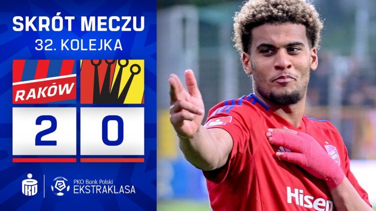SKRÓT MECZU: Raków Częstochowa 2:0 Korona Kielce