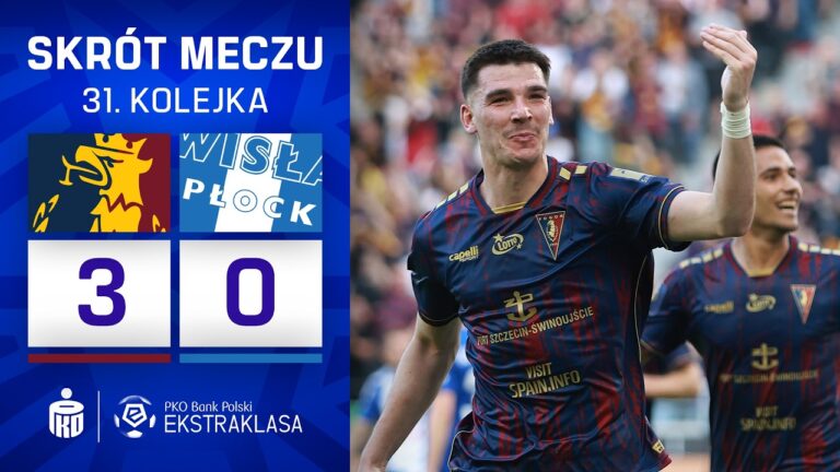 SKRÓT MECZU: Pogoń Szczecin 3:0 Wisła Płock
