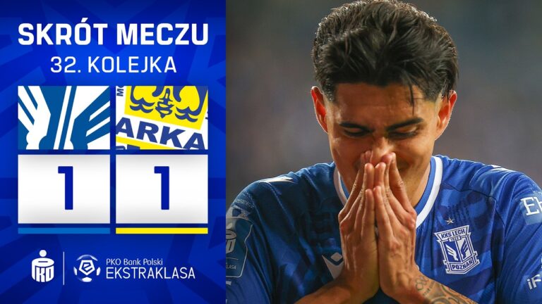 SKRÓT MECZU: Lech Poznań 1:1 Arka Gdynia