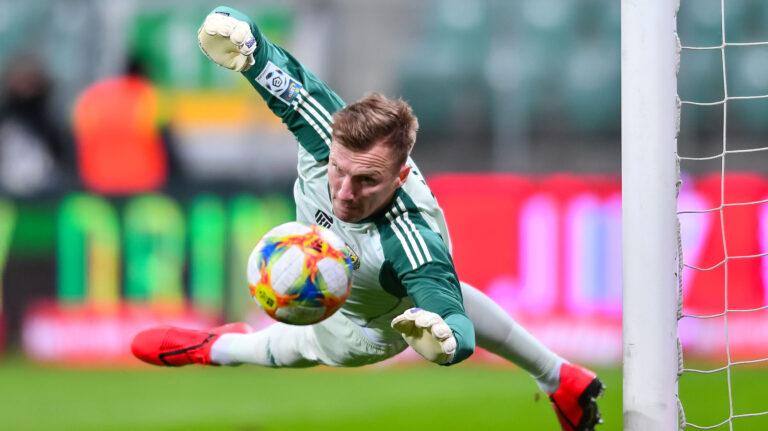 2019.03.08 Wroclaw
Pilka nozna 
Lotto Ekstraklasa sezon 2018/2019
Slask Wroclaw - Jagiellonia Bialystok
N/z Jakub Slowik obrona
Foto Pawel Andrachiewicz / PressFocus

2019.03.08 Wroclaw
Football 
Polish Lotto Ekstraklasa season 2018/2019
Slask Wroclaw - Jagiellonia Bialystok
Jakub Slowik obrona
Credit: Pawel Andrachiewicz / PressFocus