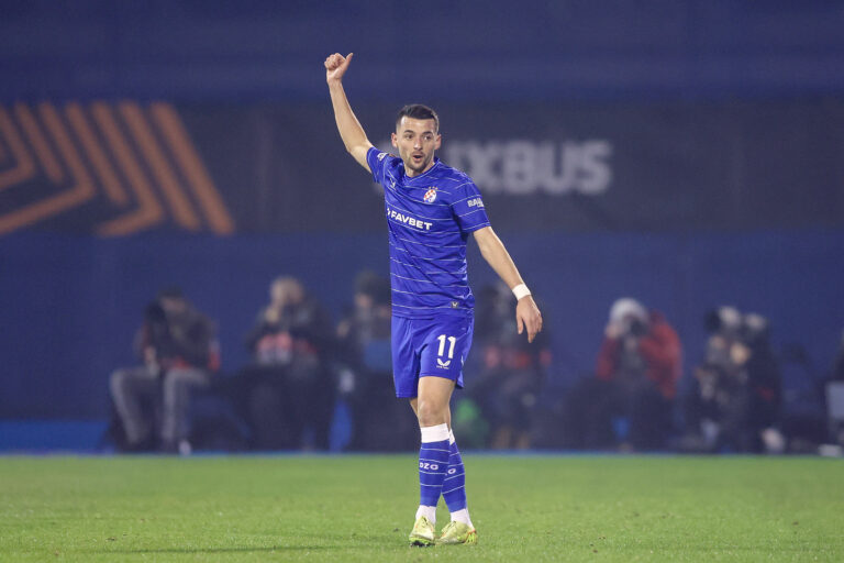 Arber Hoxha of Dinamo looks on during the UEFA Europa League 2025/26 League Phase MD6 match between GNK Dinamo and Real Betis Balompie at Stadion Maksimir on December 11, 2025 in Zagreb, Croatia. Photo: Matija Habljak/PIXSELL/Sipa USA
2025.12.11 Zagrzeb
pilka nozna liga europy
Dinamo Zagrzeb - Real Betis Sewilla
Foto Pixsell/SIPA USA/PressFocus

!!! POLAND ONLY !!!