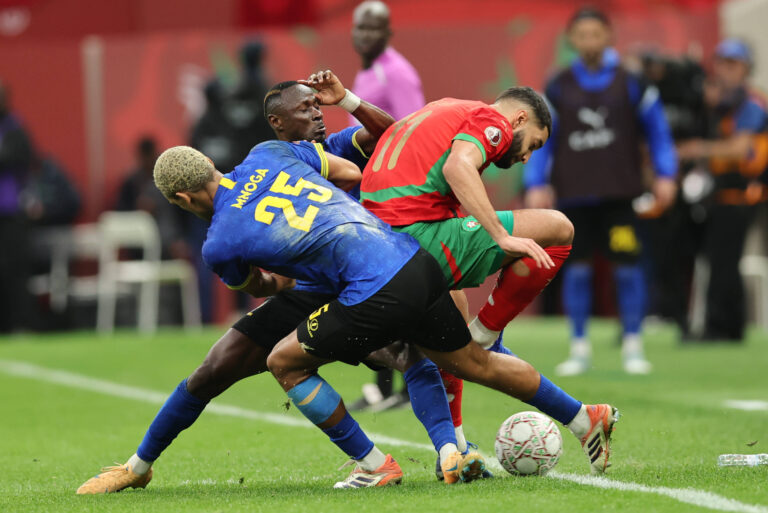 TotalEnergies CAF AFACON Morocco 2025 - Mrorocco - Tanzania - Satde Moulay Abdellah- Rabat - Morocco Haji Mnoga 25 of Tanzania fights for the ball with Isamel Saibari11 of Morocco during The afacon can morocco 2025 at Stade Moulay Abdellah in Rabat, 04 January 2025 Copyright: xloulidiphotox
2026.01.04 Rabat
pilka nozna , Puchar Narodow Afryki 2025
Maroko - Tanzania
Foto IMAGO/PressFocus

!!! POLAND ONLY !!!