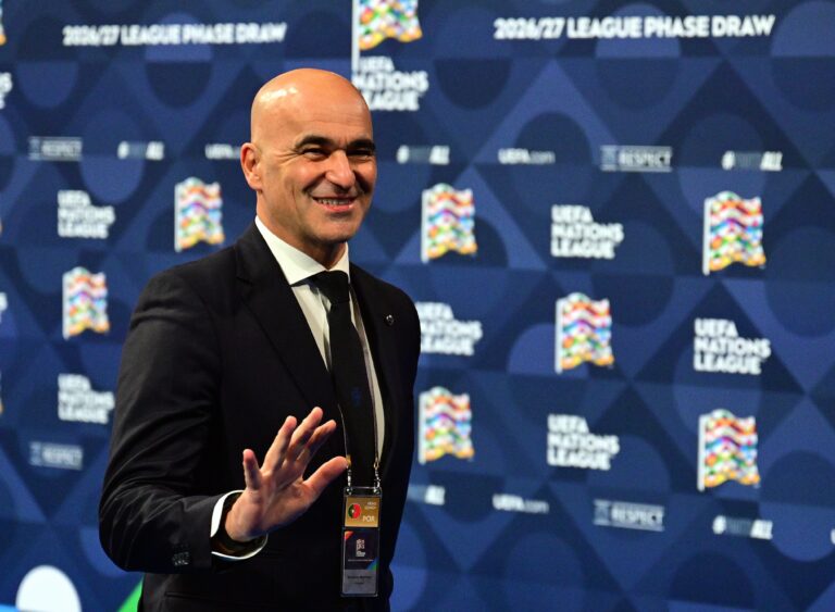 former Belgium coach Roberto Martinez pictured during the draw of the league phase for the 26/27 edition of the Nations League soccer tournament, on Thursday 12 February 2026 in Brussels. BELGA PHOTO DIRK WAEM (Photo by DIRK WAEM/Belga/Sipa USA)
2026.02.12 Bruksela
pilka nozna liga narodow losowanie
Losowanie grup Ligi Narodow
Foto IMAGO/PressFocus

!!! POLAND ONLY !!!