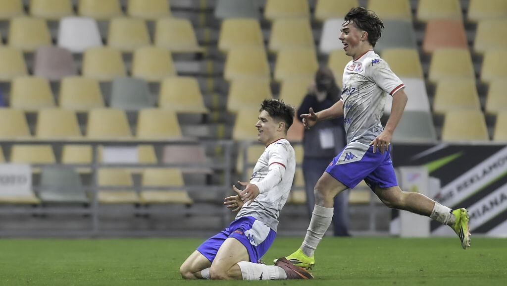 2026.02.27 Bielsko-Biala
Pilka nozna Betclic 2. Liga sezon 2025/2026
Podbeskidzie Bielsko Biala - Chojniczanka Chojnice
N/z Maksymilian Sitek Krzysztof Kolanko radosc gol
Foto Mateusz Sobczak / PressFocus

2026.02.27 Bielsko-Biala
Football Polish second league - third level 2025/26 season
Podbeskidzie Bielsko Biala - Chojniczanka Chojnice
Maksymilian Sitek Krzysztof Kolanko radosc gol
Credit: Mateusz Sobczak / PressFocus