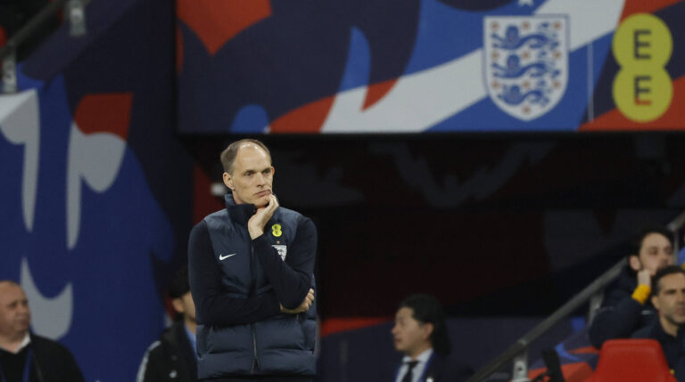 London, England, 31st March 2026. Thomas Tuchel coach of England during the England vs Japan International Friendly, Länderspiel, Nationalmannschaft match at Wembley Stadium, London. Picture credit should read: Matthew Impey / Sportimage EDITORIAL USE ONLY. No use with unauthorised audio, video, data, fixture lists, club/league logos or live services. Online in-match use limited to 120 images, no video emulation. No use in betting, games or single club/league/player publications. SPI_055_MI_Eng_Japan SPI-4662-0052
2026.03.31 Londyn
pilka nozna miedzynarodowy mecz towarzyski
Anglia - Japonia
Foto IMAGO/PressFocus

!!! POLAND ONLY !!!