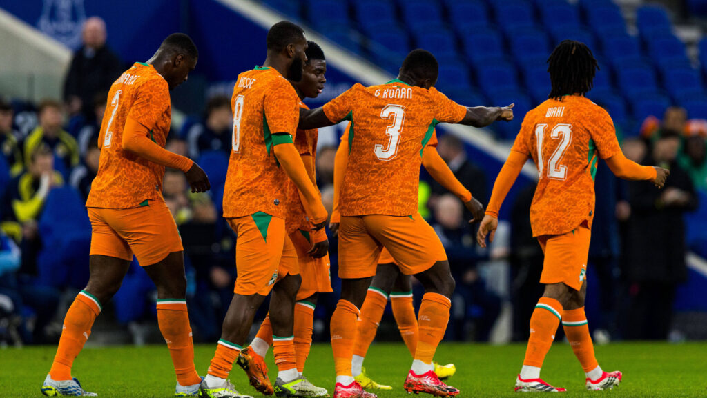 Ivory Coast v Scotland, Friendly Ivory Coast celebrate the opening goal during the Friendly match between Ivory Coast and Scotland at Hill Dickinson Stadium, Liverpool, UK on 31 March 2026. Editorial use only , Copyright: xRaymondxDaviesx PSI-23969-0042
2026.03.31 Liverpool
pilka nozna miedzynarodowy mecz towarzyski
Wybrzeze Kosci Sloniowej - Szkocja
Foto IMAGO/PressFocus

!!! POLAND ONLY !!!
