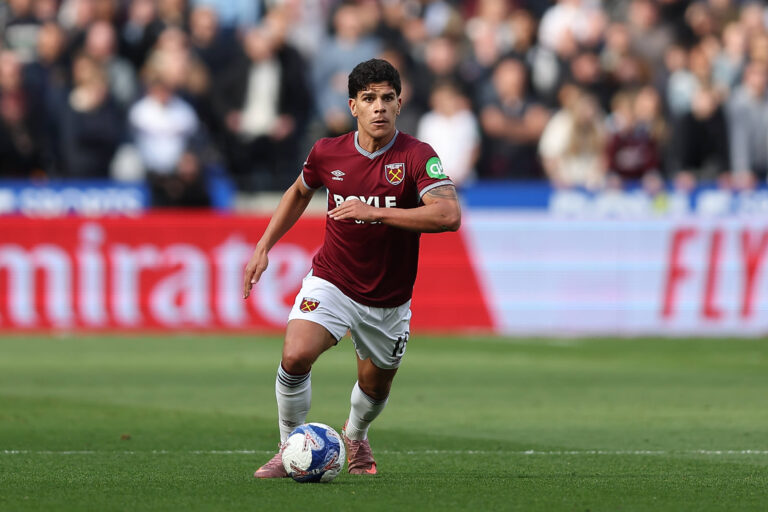 5th April 2026 London Stadium, London, England FA Cup Football, West Ham United versus Leeds United Mateus Fernandes of West Ham United on the ball KatiexChan
2026.04.05 Londyn
pilka nozna puchar anglii
West Ham United - Leeds United

Foto IMAGO/PressFocus

!!! POLAND ONLY !!!